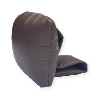 auflegbares Nackenkissen für fast alle Sessel, Leder in der Farbe Schoko, in 2 Größen erhältlich Bild 2