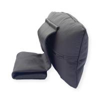 auflegbares Nackenkissen für fast alle Sessel, Leder in der Farbe Schoko, in 2 Größen erhältlich Bild 4