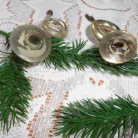 2x Vintage Christbaumschmuck aus Glas Trompeten aus den 1950ern oder 1960ern Bild 1