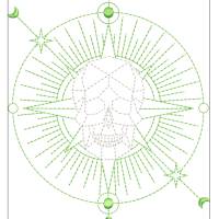 Geometrische Figuren (Skull, Eule, Fuchs, Hirsch) 13x18 und 20x30 Bild 6