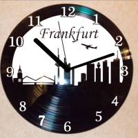 Frankfurt Wanduhr Schallplattenuhr Schallplatte Wanduhr Vinyl Bild 1