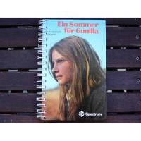 Notizbuch "Ein Sommer für Gunilla" aus altem Kinderbuch der 70er Jahre Bild 1