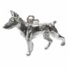 Dobermann Anhänger Silber 925 Hund Hunde Silberanhänger Bild 2