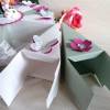 Große Hochzeitstorte/Schachteltorte 26 cm Ø, zur Hochzeit/Geldgeschenk in grau/weiß/pink mit Schmetterlingen und Bl& Bild 4