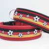 Hundehalsband »Fußball Deutschland« mit echtem Leder unterlegt aus der Halsbandmanufaktur von dogs & paw Bild 5