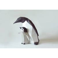 Pinguin Mama und Kind. Paperwolf Bastelbogen Bild 1