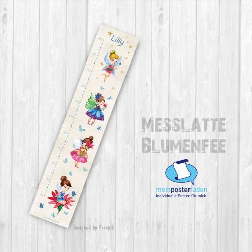 Messlatte: Blumenfee - optional selbstklebend