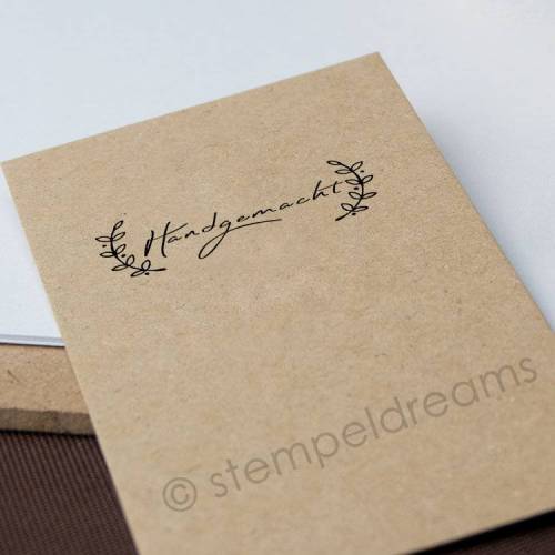 Handmade - Handgemacht - Holzstempel - 5 x 2 cm
