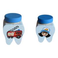 Milchzahndose Zahndose für Milchzähne Feuerwehr Feuerwehrauto Bild 1