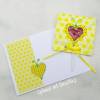 Kindergeburtstag Geburtstag Herz-Lolli-Einladung Schmetterling gelb Bild 6