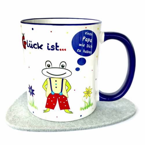 Geschenk Idee Fur Papa Tasse Bester Papa Gluck Ist