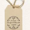 Hochzeitsstempel - Wir heiraten - Save the Date - Blütenrahmen - Holzstempel personalisiert - verschiedene Größen - 292 Bild 2