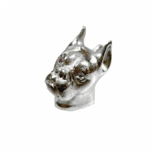 Deutscher Boxer Anhänger Silber 925 Hund Boxerkopf Tierschmuck