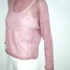 Handgefertigter Alpaka Pullover mit langen Ärmeln, Grobstrickpulli für Frauen, Rundhalspullover Bild 3