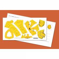 Postkarte "Mini-Löwe" zum Selberbauen. Bastelbogen DIY 210x105mm Bild 1