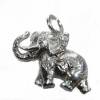 Elefant Anhänger 925 Silber Glügsbringer Zirkonia im Ohr Bild 1