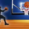 Vlies Bordüre: Basketball - optional selbstklebend - 18 cm Höhe Bild 9