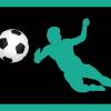 Vlies Bordüre: Fußballspieler - optional selbstklebend - 18 cm Höhe Bild 10