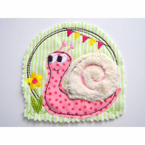 Stickdatei Schnecke doodle 2er SET 10x10cm