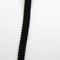 Schrägband elastisch, 12mm, vorgefalzt, Gummi, Elastic, nähen, Meterware, 1meter, schwarz Bild 3