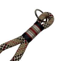 Schlüsselanhänger, british style, beige, schwarz, rot, weiß, mit Leder von AlsterStruppi Bild 2