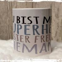 Superheld - bester Freund - Ehemann - tolle Kaffeetasse personalisiert! Bild 1