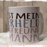Superheld - bester Freund - Ehemann - tolle Kaffeetasse personalisiert! Bild 6
