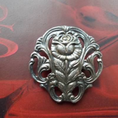 Besteckschmuck Brosche Anstecker ♥ *Rose*  Lagenlook