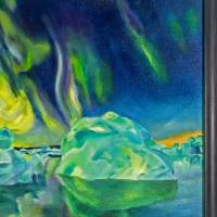 Nordlichter - immer wieder einzigartig – nach Stefan Forster - Ölmalerei, Unikat Bild 5