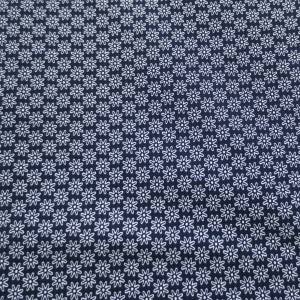 Stoff Blume marineblau - 8,00 EUR/m - 100% Baumwolle - Patchwork Bild 2