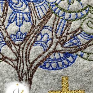 Gotteslobhülle, Hülle Gotteslob, Einband Kommunion 2023 Lebensbaum blau personalisierbar Bild 3