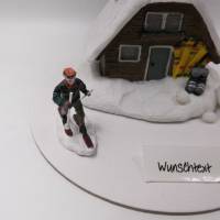 Geschenkdeko Wintersport - Skiläufer, Abfahrtslauf - Urlaub Wintersport Geburtstag Bild 1
