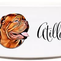 Keramik Futternapf BORDEAUX DOGGE ︎ personalisiert ︎ Hundenapf mit Name Bild 1