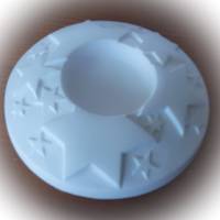 Teelichthalter Sterne -  Gipsfigur zum anmalen Bild 2