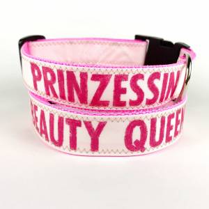 Personalisiertes Hundehalsband mit Wunschaufdruck aus Segeltuch | mit Namen des Hundes oder Telefonnummer | individuell Bild 2