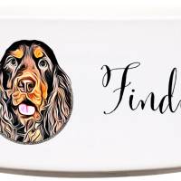 Keramik Futternapf COCKER SPANIEL ︎ personalisiert ︎ Hundenapf mit Name Bild 1