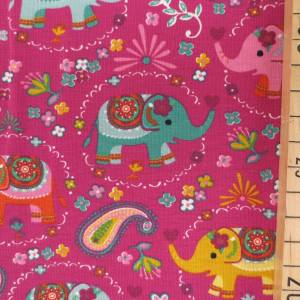 Jersey Elefant - 14,50 EUR/m - pink - Bohostil Bild 2