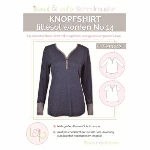 Knopfshirt - Papierschnittmuster - Lillesol und Pelle - women No. 14 Bild 1