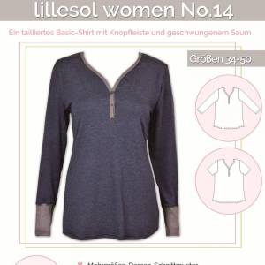 Knopfshirt - Papierschnittmuster - Lillesol und Pelle - women No. 14 Bild 3