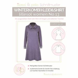 Winterkombi Kleid und Shirt - Papierschnittmuster - Lillesol und Pelle  women No. 13 Bild 1