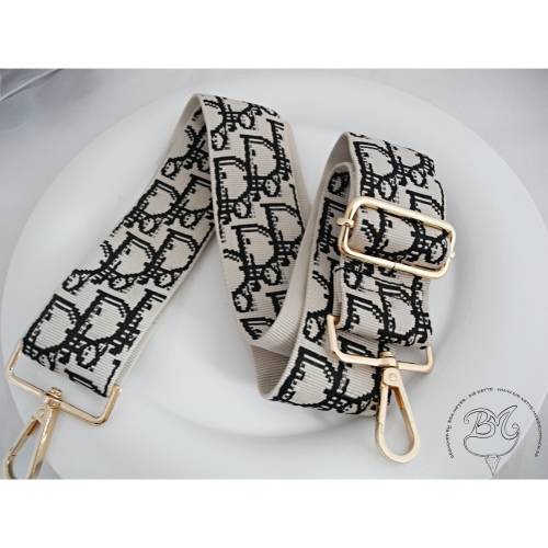Schultergurt Taschentrageriemen beige schwarz für Taschen Handtaschen