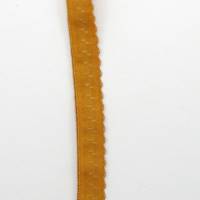 Schrägband elastisch, 12mm, vorgefalzt, Gummi, Elastic, nähen, Meterware, 1meter, cognac Bild 3