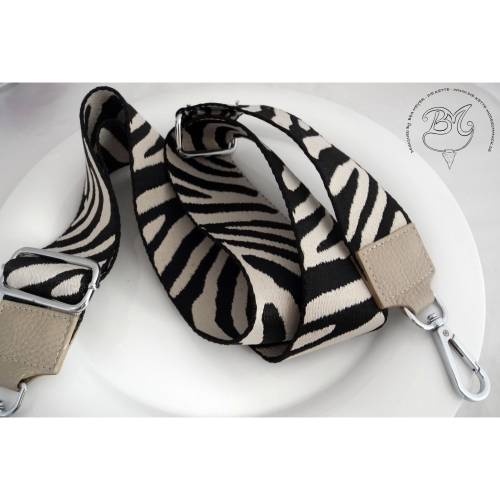 Schultergurt Taschentrageriemen beige schwarz für Taschen Handtaschen