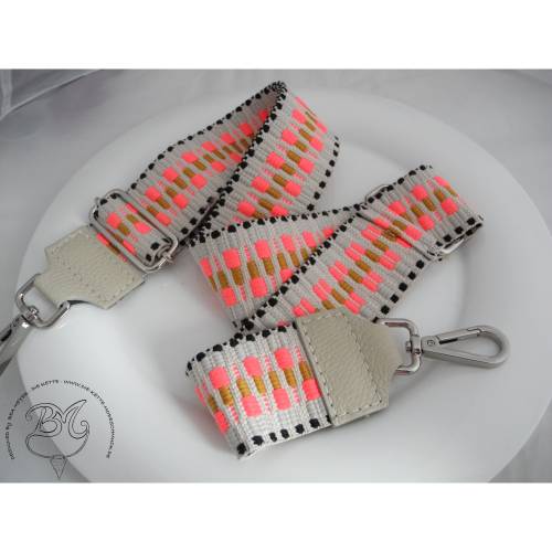Schultergurt Taschentrageriemen beige neon für Taschen Handtaschen