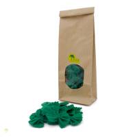Nudeln aus Filz in Papiertüte, dunkelgrün, 3er Set aus je 10 Stk. Tagiatelle, Farfalle und Ravioli Bild 2