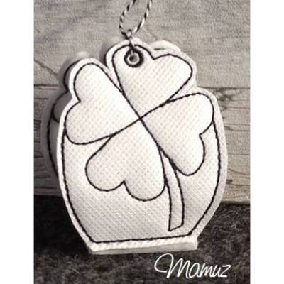 *  Kleeblatt - Glücksbringer  * ITH Stickdatei, 10x10 für Silvester, Geburtstag oder zu jedem anderen Anlass