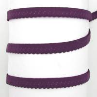 Schrägband elastisch, 12mm, vorgefalzt, Gummi, Elastic, nähen, Meterware, 1meter, violett Bild 1