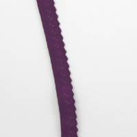 Schrägband elastisch, 12mm, vorgefalzt, Gummi, Elastic, nähen, Meterware, 1meter, violett Bild 3