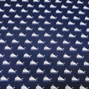 Stoff Wal - dunkelblau - 10,00 EUR/m - 100% Baumwolle - Patchwork Bild 2