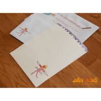 Briefpapier für Schreibanfänger "Kleine Ballerina" für Weihnachten oder Geburtstag Bild 1
